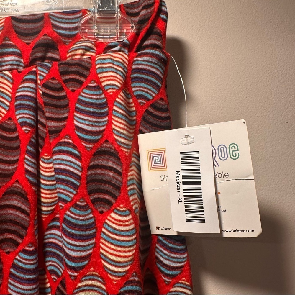 LuLaRoe Madison Pleated Skirt Extra Large 18-20 Hidden Pockets Soft Stretchy Mid - Picture 8 of 15